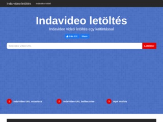 Részletek : Indavideo letöltés