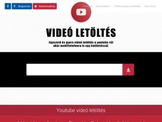 Részletek : Videó letöltő